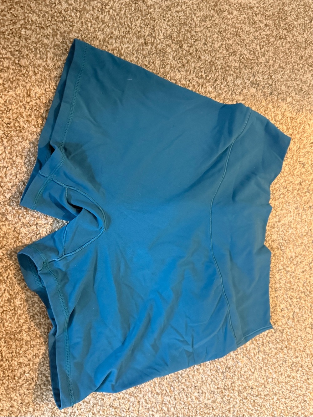 High-Rise Athletic Shorts in Teal